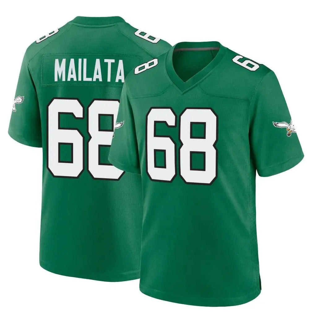 My Store P.Eagles #68 Jordan Mailata Player Green Kelly Alternate Home Game Stitched Jerseys