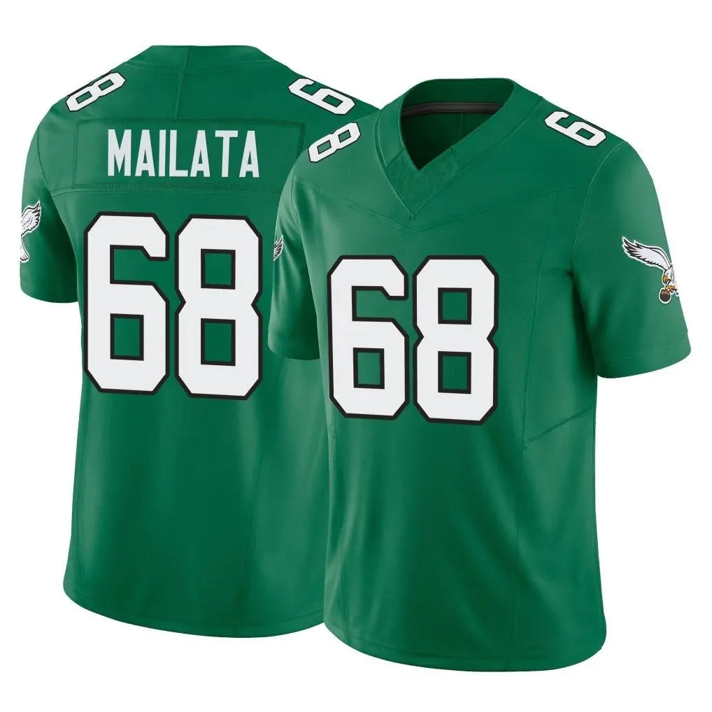 My Store P.Eagles #68 Jordan Mailata Player Green Kelly Alternate Vapor F.U.S.E. Home Game Stitched Jerseys
