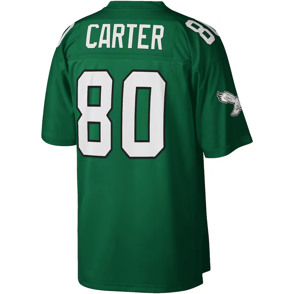 My Store P.Eagles #80 Cris Carter Mitchell & Ness Kelly Green Legacy Replica Stitched Jerseys