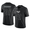 My Store P.Eagles #88 Dallas Goedert Player Black Reflective Limited Home Game Stitched Jerseys