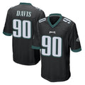 My Store P.Eagles #90 Jordan Davis Player Black Home Game Stitched Jerseys