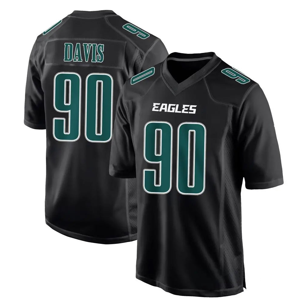 My Store P.Eagles #90 Jordan Davis Player Carbon Black Fashion Home Game Stitched Jerseys