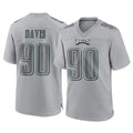 My Store P.Eagles #90 Jordan Davis Player Gray Atmosphere Fashion Home Game Stitched Jerseys