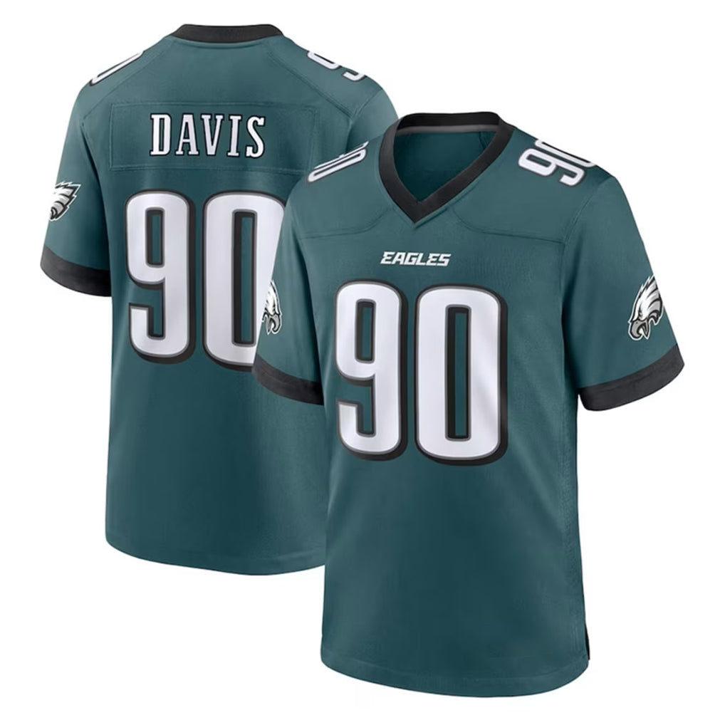 My Store P.Eagles #90 Jordan Davis Player Green Home Game Stitched Jerseys