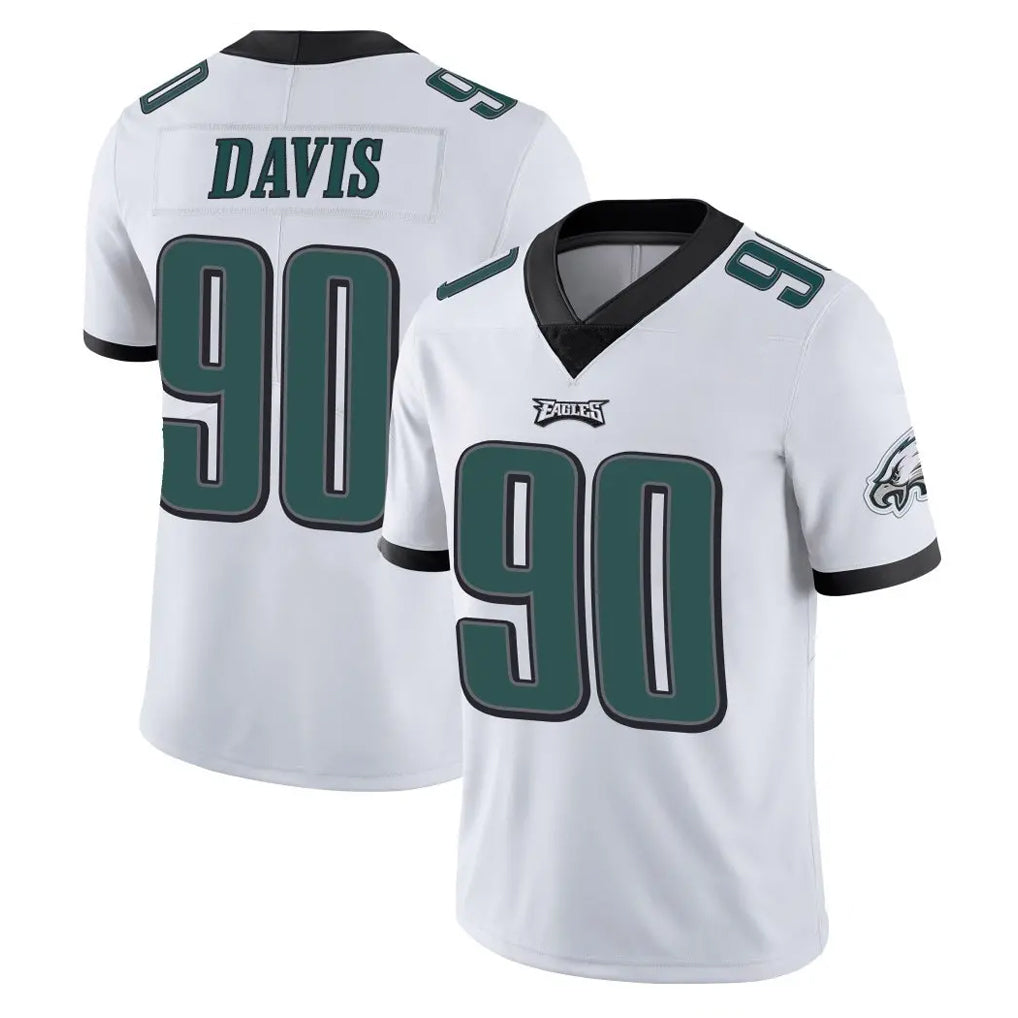 My Store P.Eagles #90 Jordan Davis Player White Limited Vapor Untouchable Home Game Stitched Jerseys