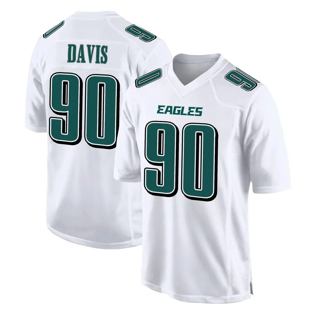 My Store P.Eagles #90 Jordan Davis Player White Tundra Fashion Home Game Stitched Jerseys