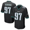 My Store P.Eagles #97 Moro Ojomo Player Black Home Game Stitched Jerseys