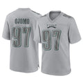 My Store P.Eagles #97 Moro Ojomo Player Gray Atmosphere Fashion Home Game Stitched Jerseys