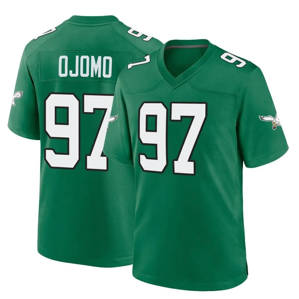 My Store P.Eagles #97 Moro Ojomo Player Green Kelly Alternate Home Game Stitched Jerseys