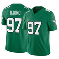 My Store P.Eagles #97 Moro Ojomo Player Green Kelly Alternate Vapor F.U.S.E. Home Game Stitched Jerseys