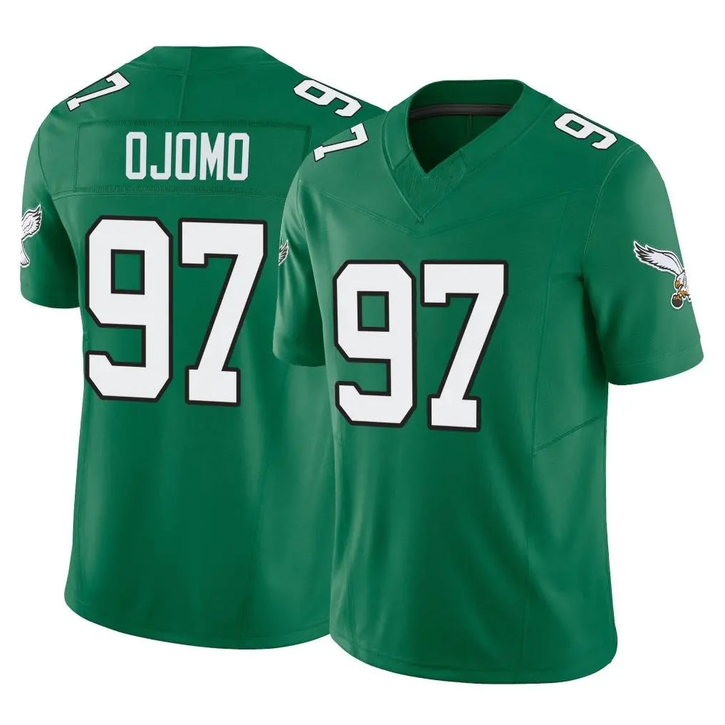 My Store P.Eagles #97 Moro Ojomo Player Green Kelly Alternate Vapor F.U.S.E. Home Game Stitched Jerseys