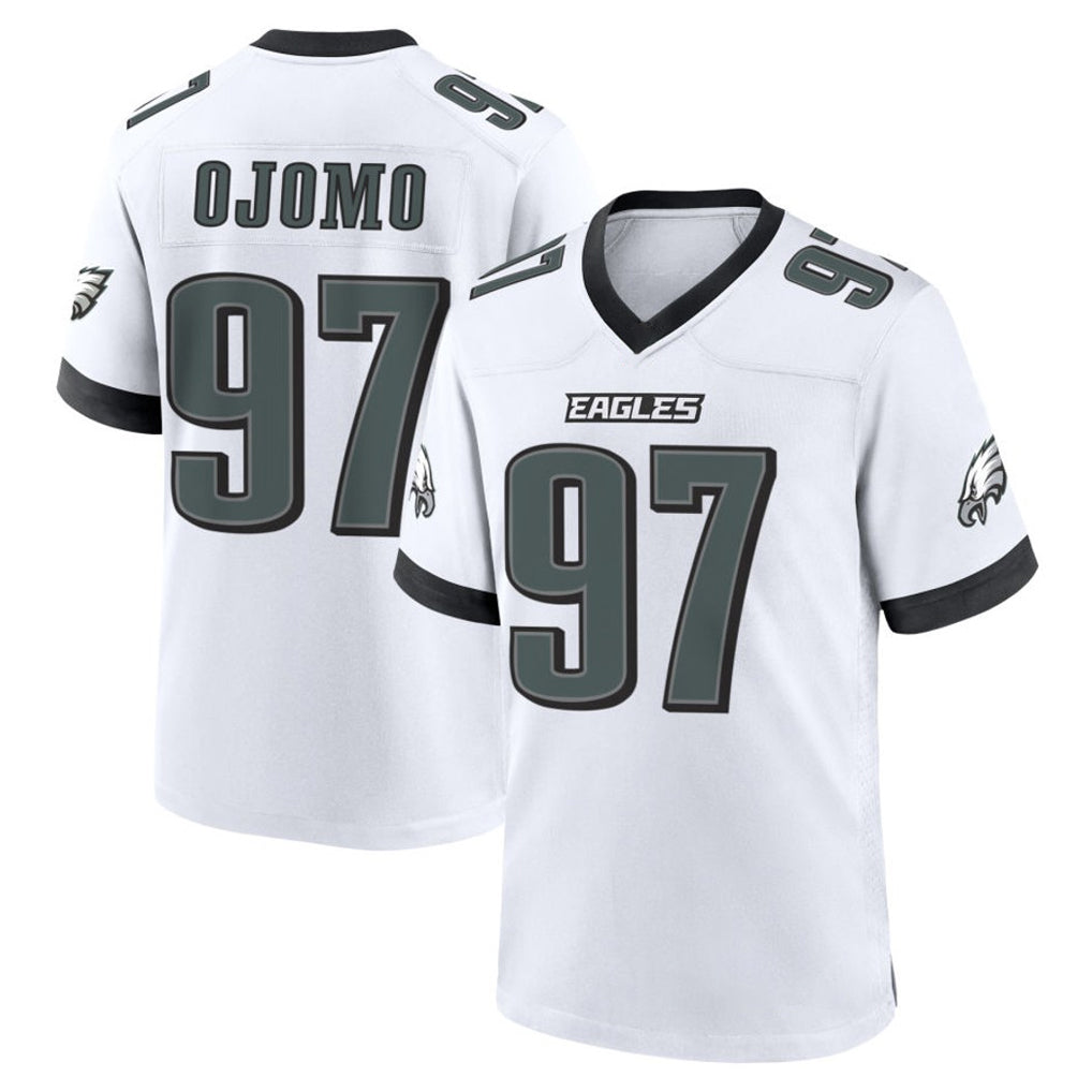 My Store P.Eagles #97 Moro Ojomo Player White Game Home Stitched Jerseys