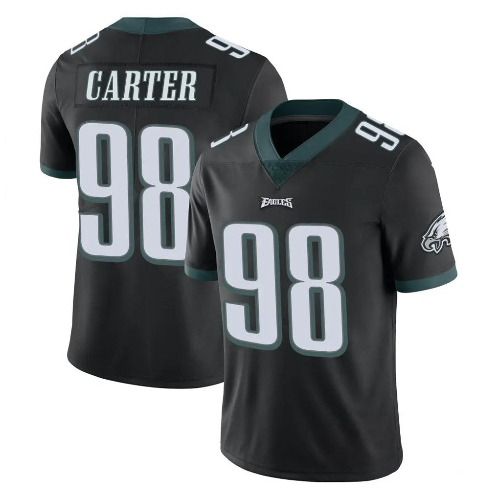 My Store P.Eagles #98 Jalen Carter Player Black Limited Vapor Untouchable Home Game Stitched Jerseys