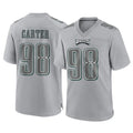 My Store P.Eagles #98 Jalen Carter Player Gray Atmosphere Fashion Home Game Stitched Jerseys
