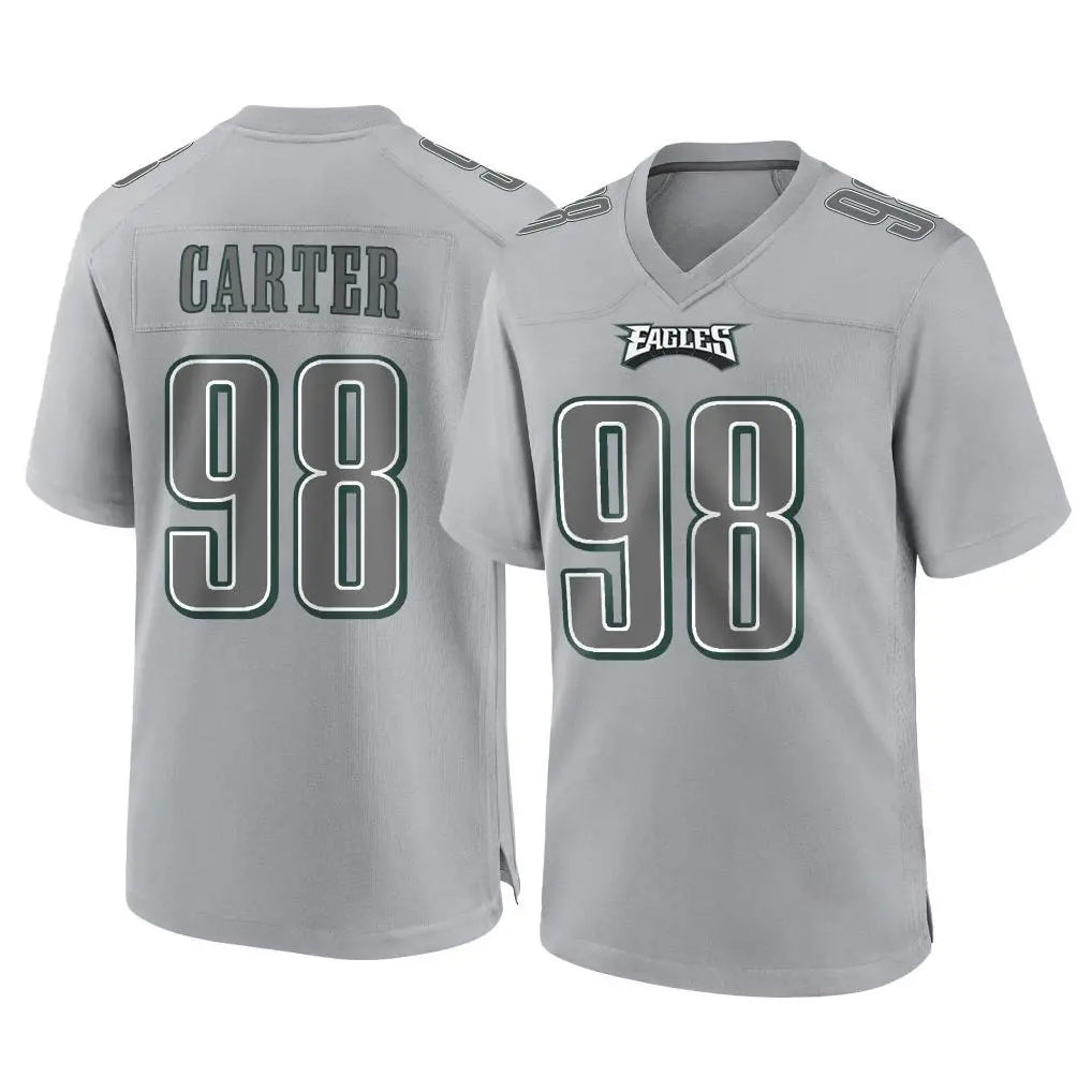 My Store P.Eagles #98 Jalen Carter Player Gray Atmosphere Fashion Home Game Stitched Jerseys