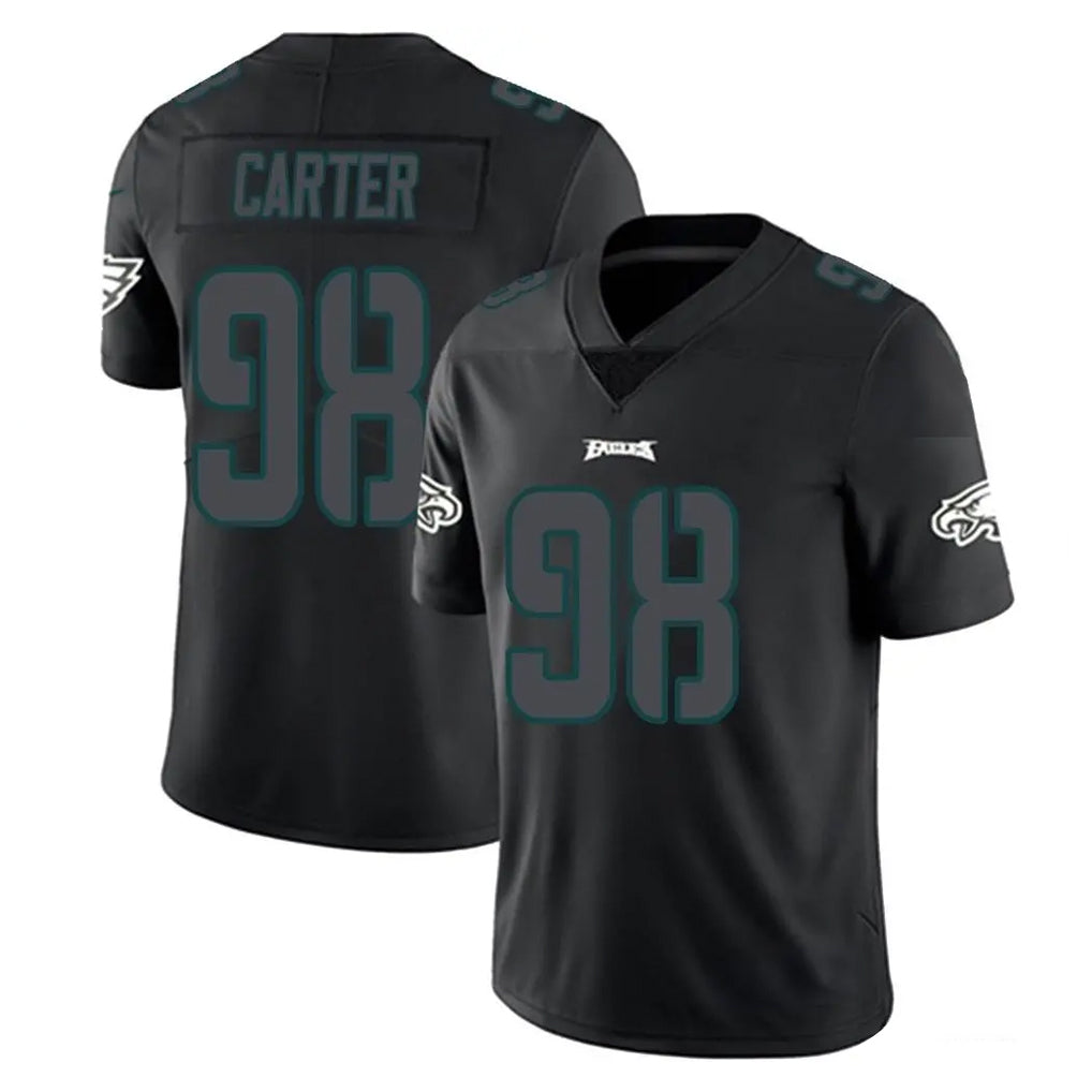 My Store P.Eagles #98 Jalen Carter Player Limited Black Impact Home Game Stitched Jerseys
