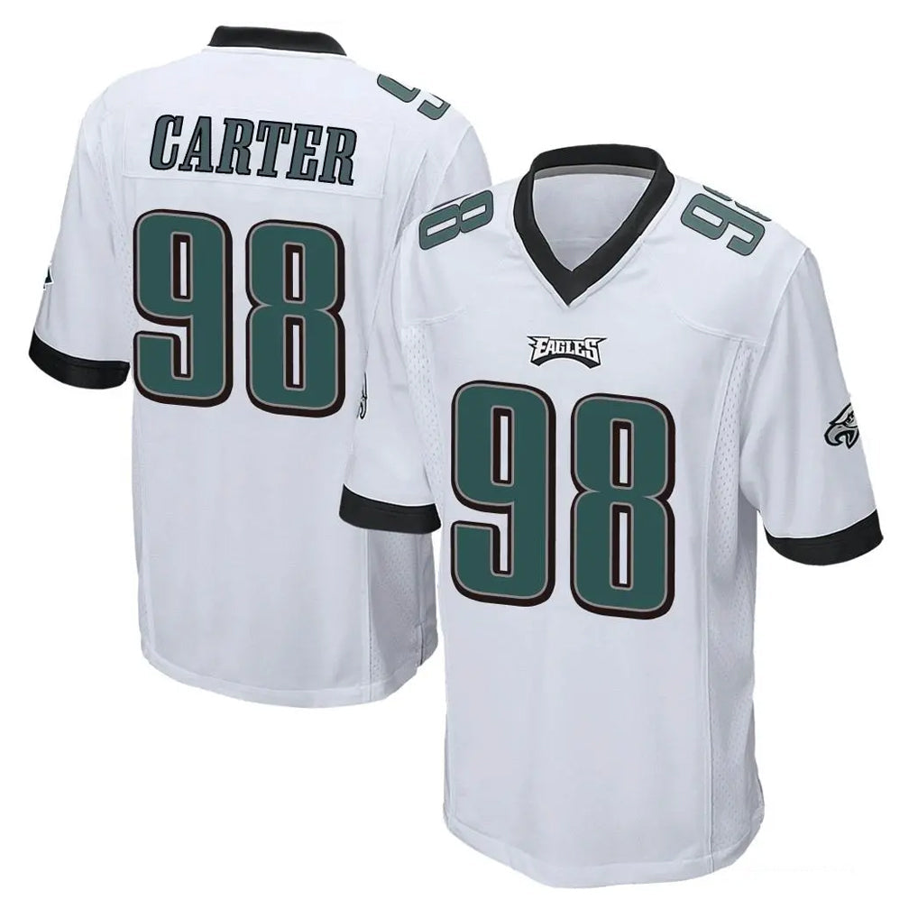 My Store P.Eagles #98 Jalen Carter Player White Home Game Stitched Jerseys