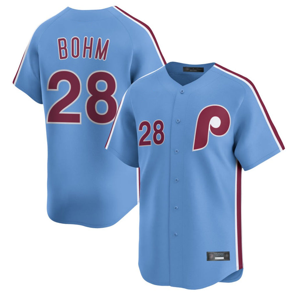 My Store  P.Phillies #28 Alec Bohm Player Light Blue Home Limited Stitched Jerseys