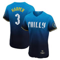 My Store P.Phillies #3 Bryce Harper Player Blue City Connect Home Limited Elite Stitched Jerseys