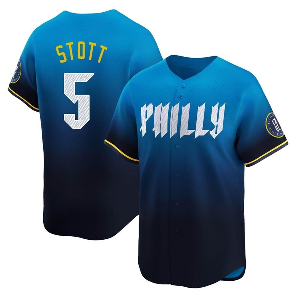 My Store P.Phillies #5 Bryson Stott Player Blue City Connect Home Limited Stitched Jerseys