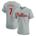 My Store P.Phillies #7 Trea Turner Player Gray Home Limited Elite Stitched Jerseys