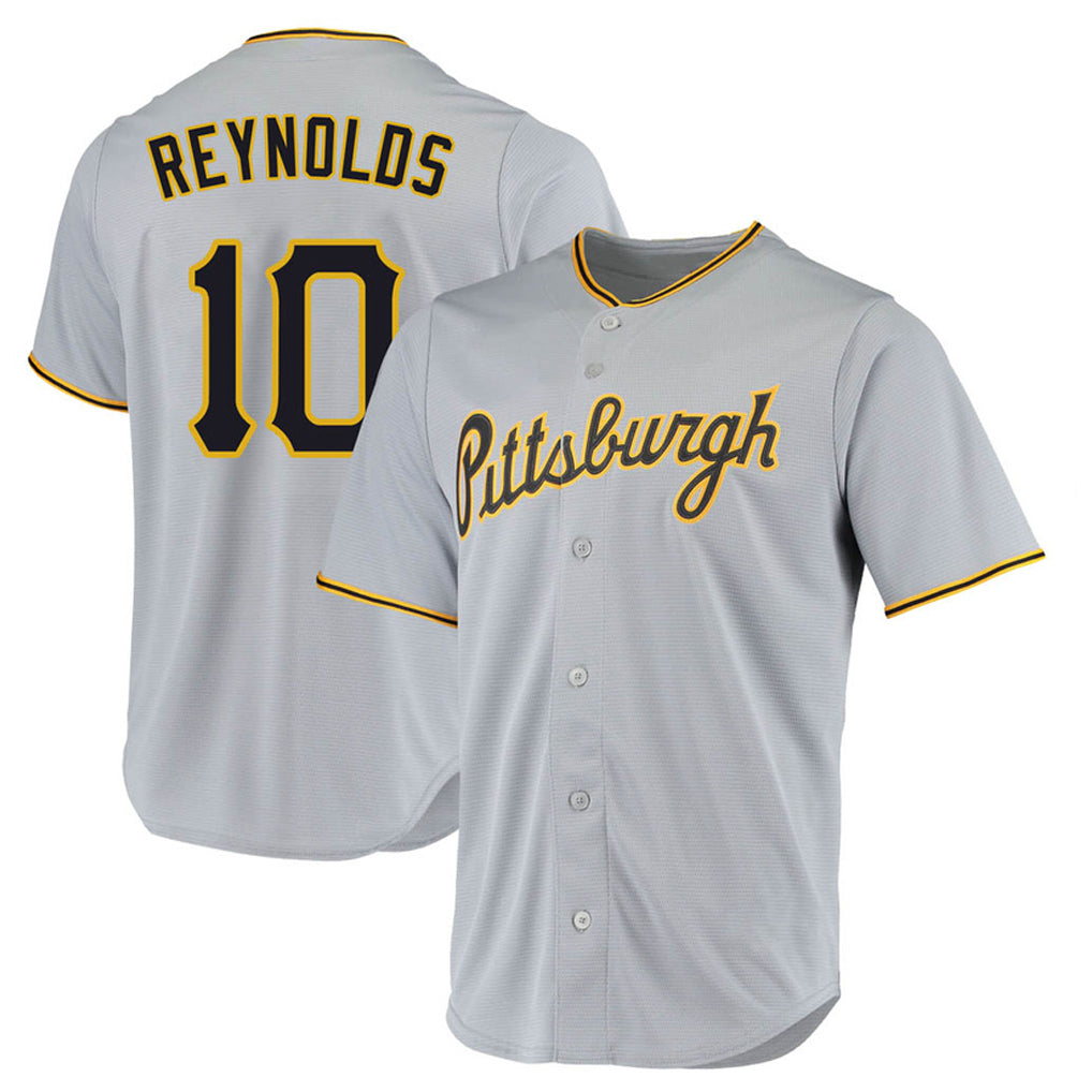 My Store P.Pirates #10 Bryan Reynolds Player Gray Road Home Game Stitched Jerseys