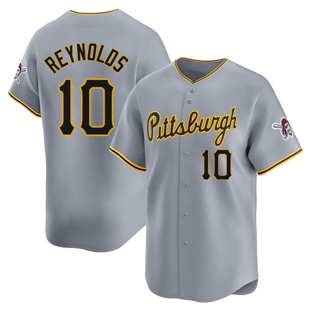 My Store P.Pirates #10 Bryan Reynolds Player Gray Road Home Limited Stitched Jerseys