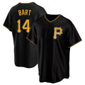 My Store P.Pirates #14 Joey Bart Player Black Alternate 2025 Home Game T-shirt Stitched Jerseys