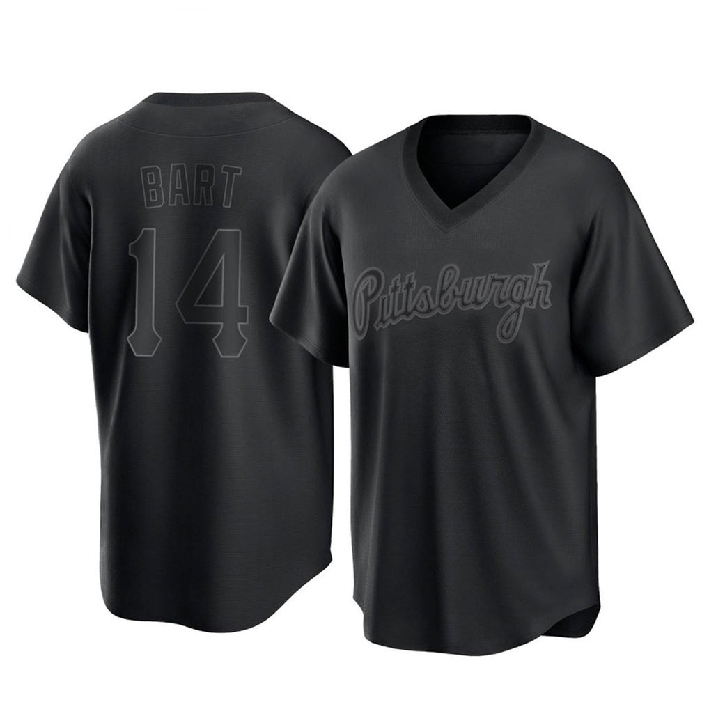 My Store P.Pirates #14 Joey Bart Player Black Fashion Home Game Stitched Jerseys