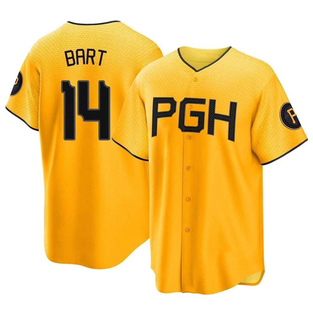 My Store P.Pirates #14 Joey Bart Player Gold City Connect Home Game Stitched Jerseys