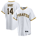 My Store P.Pirates #14 Joey Bart Player White Home Game Stitched Jerseys