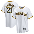 My Store P.Pirates #21 Roberto Clemente Player White Home Game Stitched Jerseys