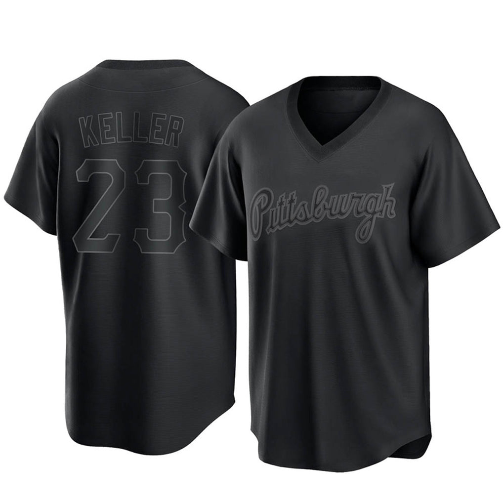 My Store P.Pirates #23 Mitch Keller Player Black Fashion Home Game Stitched Jerseys