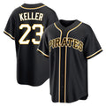 My Store P.Pirates #23 Mitch Keller Player Black Fashion Out Home Game Stitched Jerseys