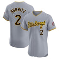 My Store P.Pirates #2 Spencer Horwitz Player Gray Road Home Limited Elite Stitched Jerseys