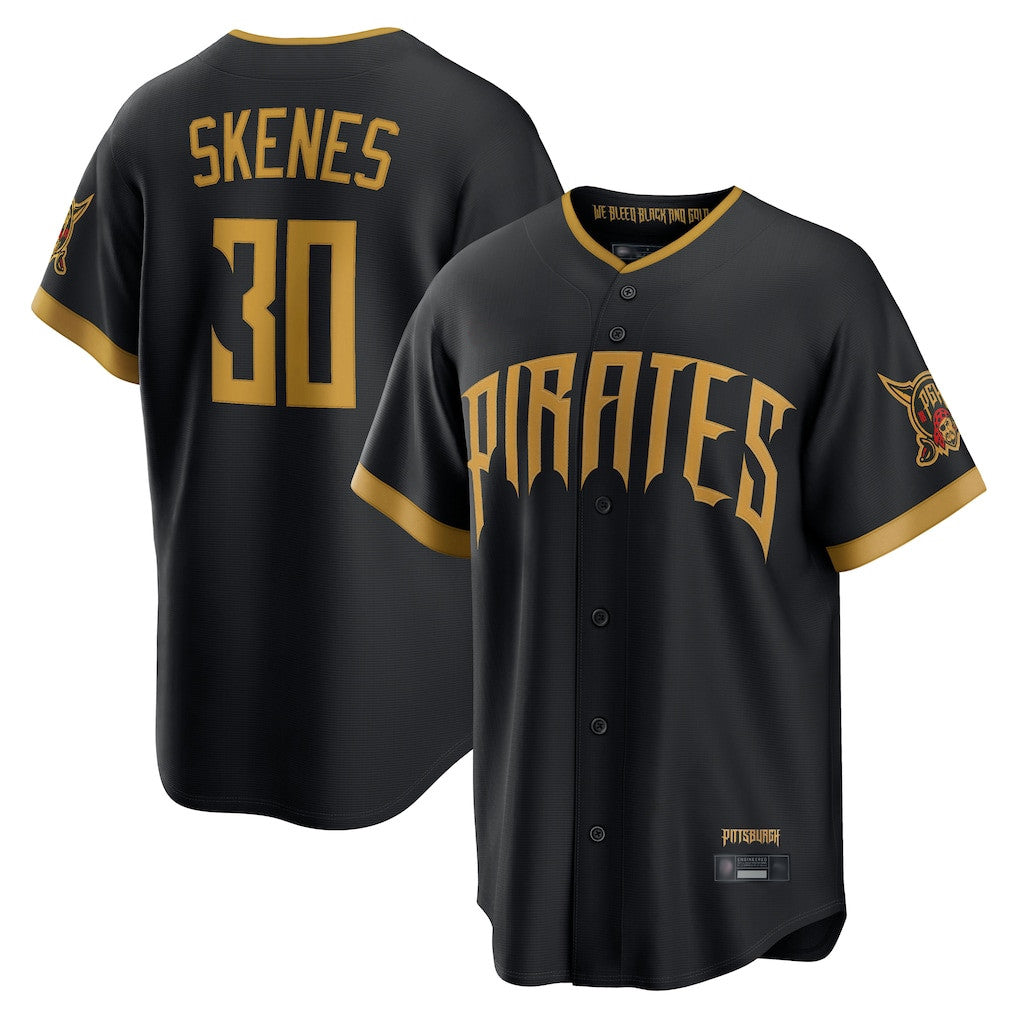 My Store P.Pirates #30 Paul Skenes Player Black 2026 City Connect Home Game Stitched Jerseys