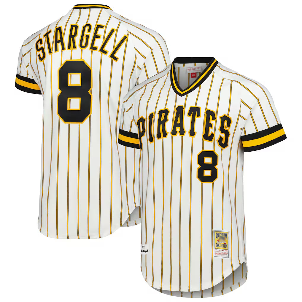 My Store P.Pirates #8 Willie Stargell Player White Mitchell & Ness Cooperstown Collection 1979 Limited Stitched Jerseys