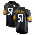 My Store P.Steelers #51 Nick Herbig Player Black Home Game Stitched Jerseys