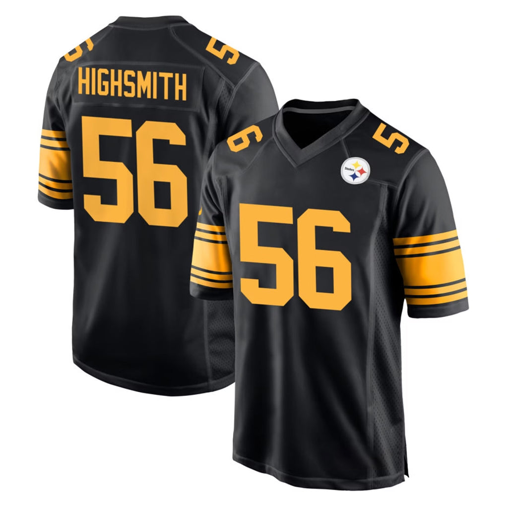 My Store P.Steelers #56 Alex Highsmith Player Black Color Rush Home Game Stitched Jerseys