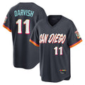My Store S.Diego Padres #11 Yu Darvish Player Obsidian 2026 City Connect Home Game T-shirt Stitched Jerseys