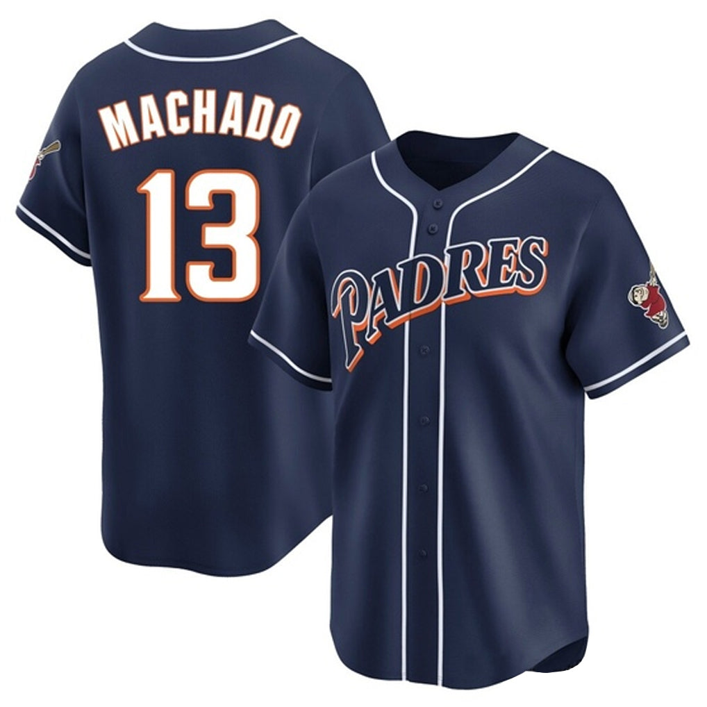 My Store S.Diego Padres #13 Manny Machado Player Navy Cooperstown Collection Limited Home Stitched Jerseys