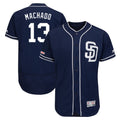 My Store S.Diego Padres #13 Manny Machado Player Navy Majestic Patch Flex Base Game Stitched Jerseys