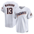 My Store S.Diego Padres #13 Manny Machado Player White Cooperstown Collection Limited Home Stitched Jerseys