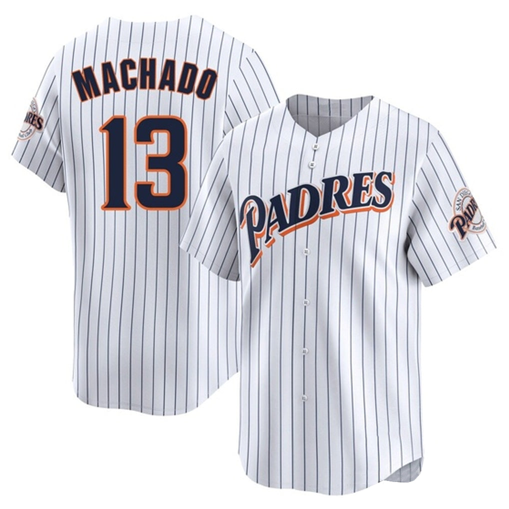 My Store S.Diego Padres #13 Manny Machado Player White Cooperstown Collection Limited Home Stitched Jerseys
