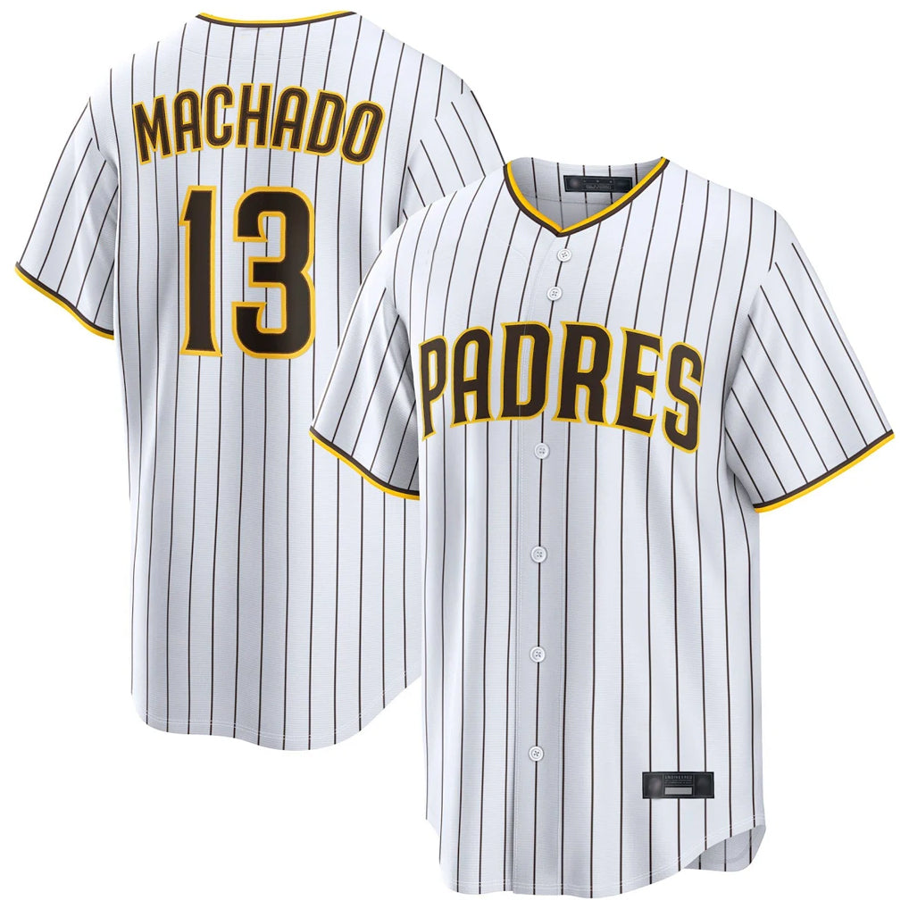 My Store S.Diego Padres #13 Manny Machado Player White Home Limited Stitched Jerseys
