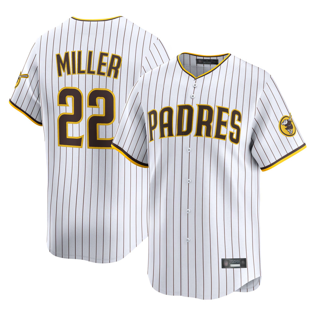 My Store S.Diego Padres #22 Mason Miller Player White Home Limited Stitched Jerseys