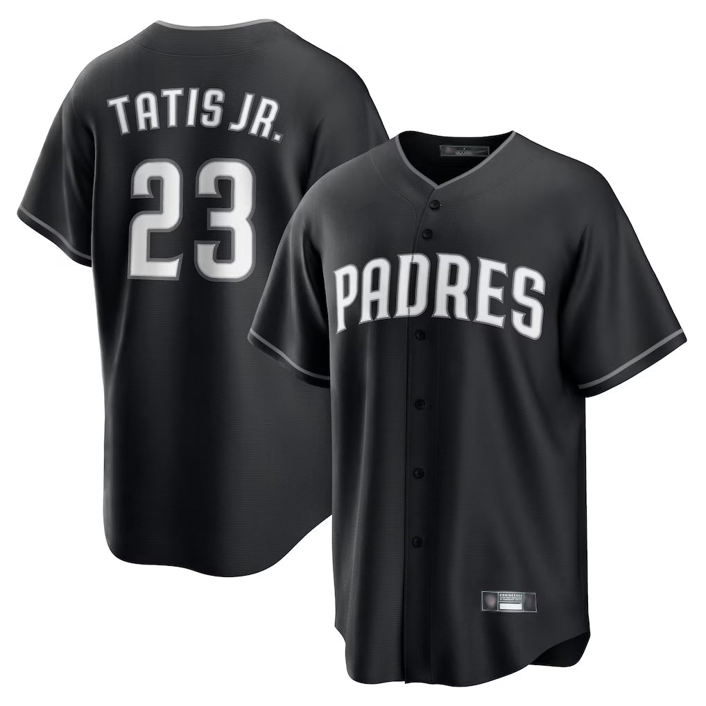 My Store S.Diego Padres #23 Fernando Tatis Jr Player Black Home Game Stitched Jerseys