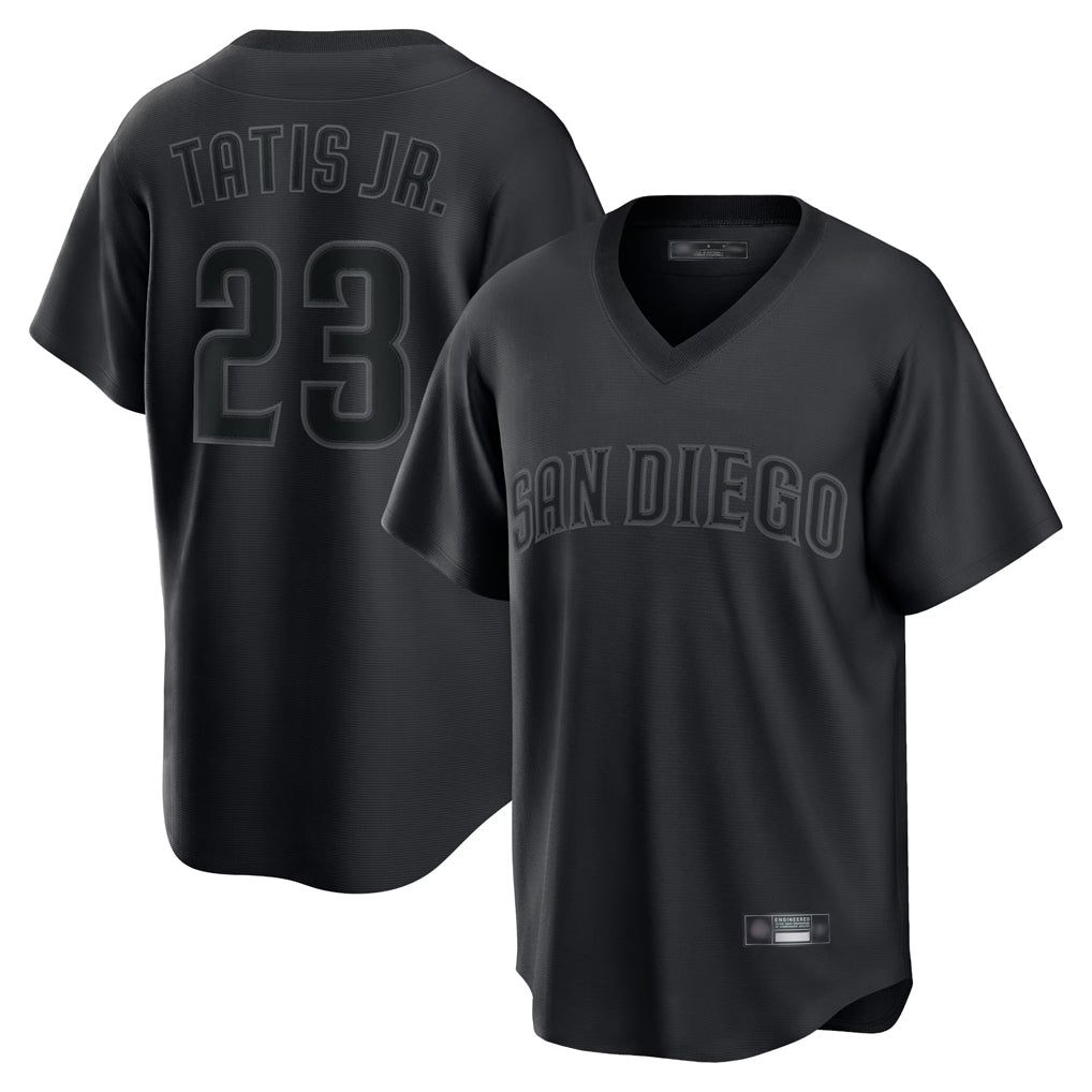 My Store S.Diego Padres #23 Fernando Tatis Jr Player Black Home Game T-shirt Stitched Jerseys
