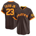 My Store S.Diego Padres #23 Fernando Tatis Jr Player Brown Home Cooperstown Collection Replica Game Stitched Jerseys