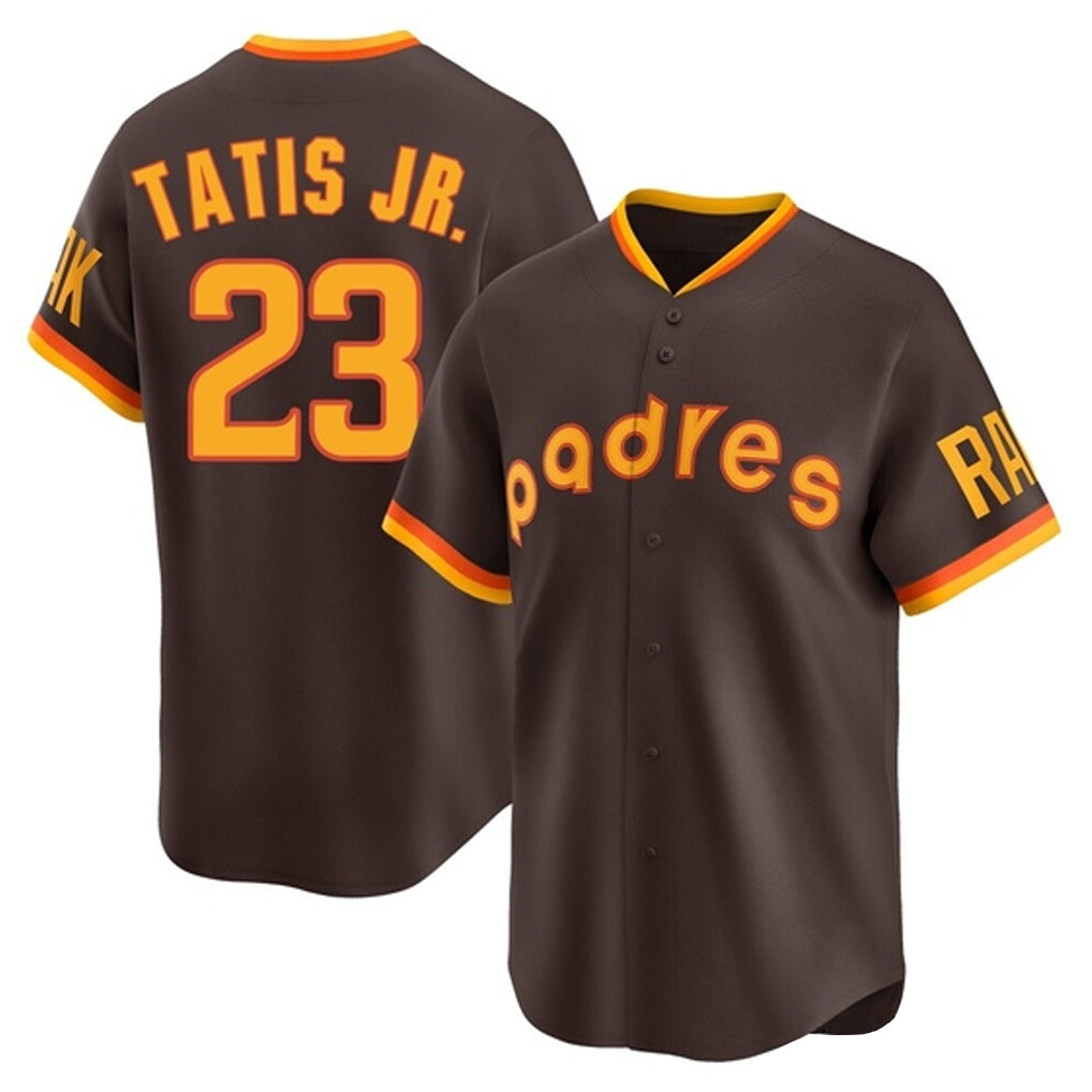 My Store S.Diego Padres #23 Fernando Tatis Jr Player Brown Home Cooperstown Collection Replica Game Stitched Jerseys